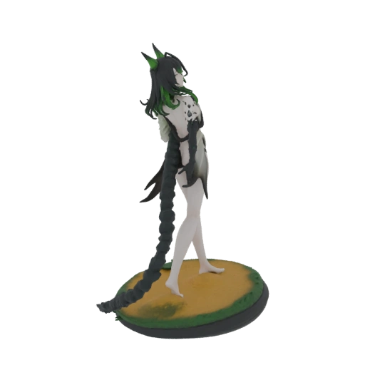 Dragon Girl with Tail Figurine