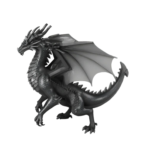 Modèle 3D Dragon de Terre Low Poly - Asset de Jeu Unity avec FBX