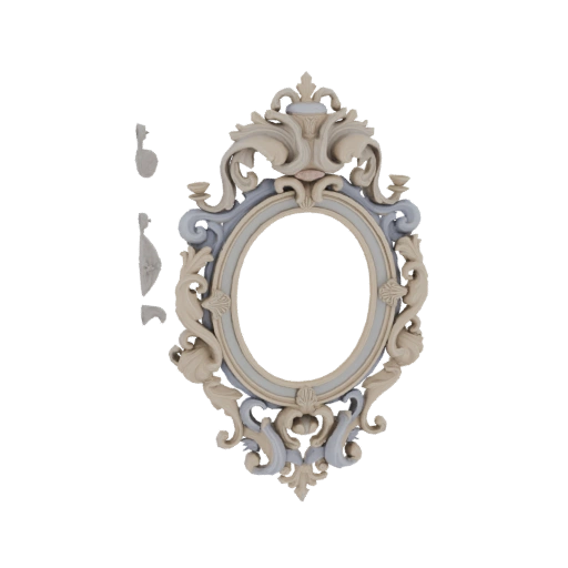 Ornate Oval Frame with Acanthus Motifs