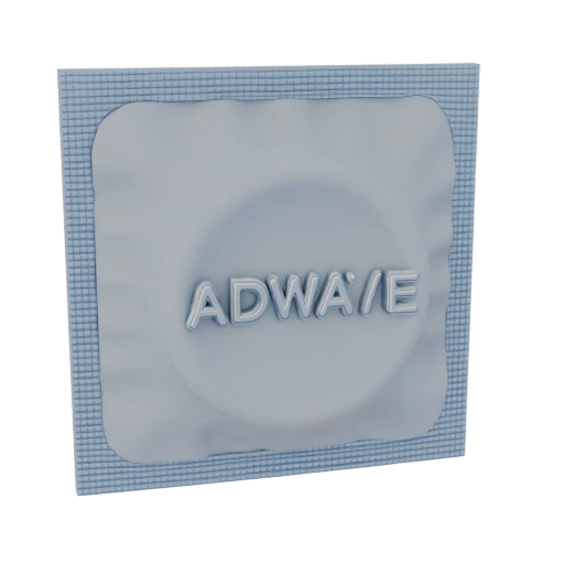 ADWAVE Condom Wrapper 3D Model