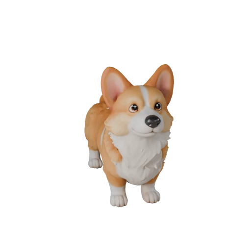 Modèle 3D Chien Corgi Dessin Animé - Asset Stylisé pour Animation | PBR