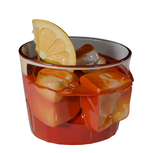 Activo de Render Héroe de Vaso de Cóctel 3D para Uso en Estudio