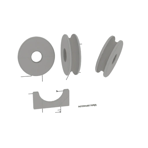 Grooved Pulley with Bracket