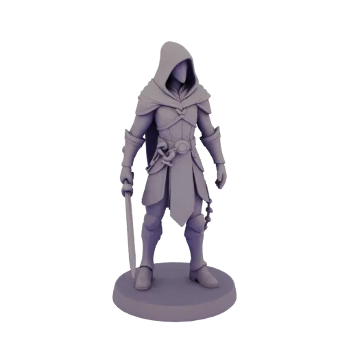 Fantasy Ancient Elf Rogue Miniature STL
