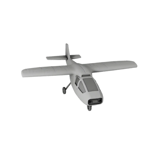 Modelo 3D STL Imprimible de Dron de Ala Fija - Exhibición