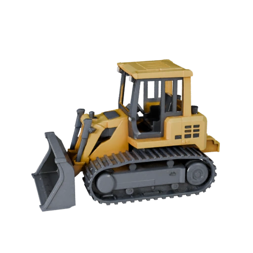 Modello STL Bulldozer Stampabile - Display e Collezionismo