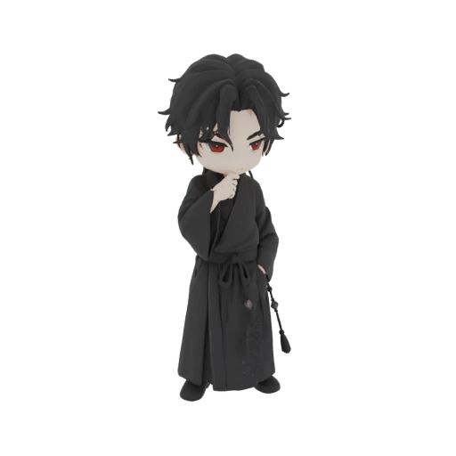 Chibi Dark Robe Character 3D Model