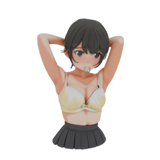 Anime Girl Bust with Pacifier