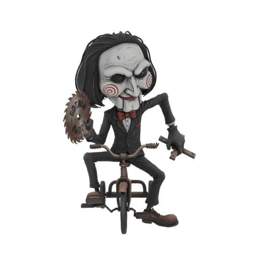 Billy the Puppet on Tricycle Figurine