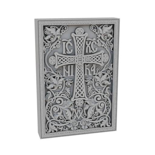 Orthodox Cross Relief Panel
