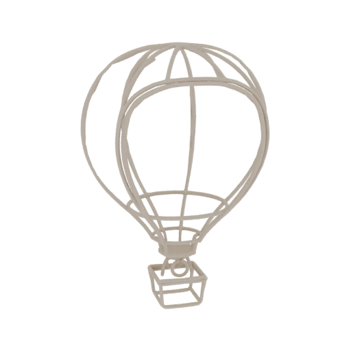 Hot Air Balloon Stencil