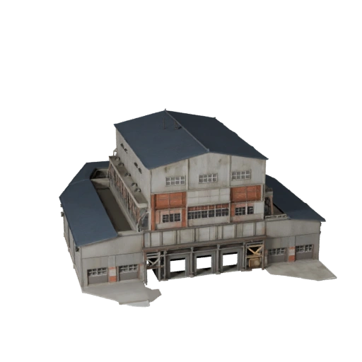 Modello 3D di Acciaieria per Unity - Asset di Gioco per Architettura