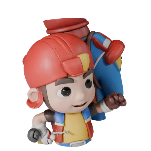 Sports Mascot Character high poly 3D model preview showing pose, studio close-up view and surface detail