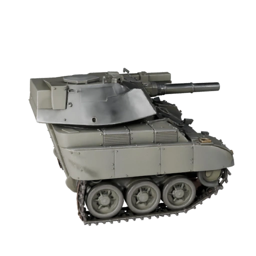 Alto Poligonagem Tanque de Batalha Modelo 3D para Renderizações de Estúdio - PBR
