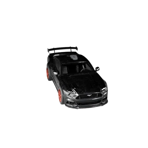 Mustang Inspired Muscle Car 3D Model - Game Ready PBR