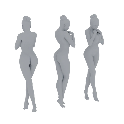 Elegant Female Figure 3D Model