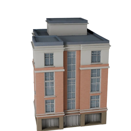 Modelo 3D de Casa de Praia Low Poly para Jogos em Tempo Real e VR