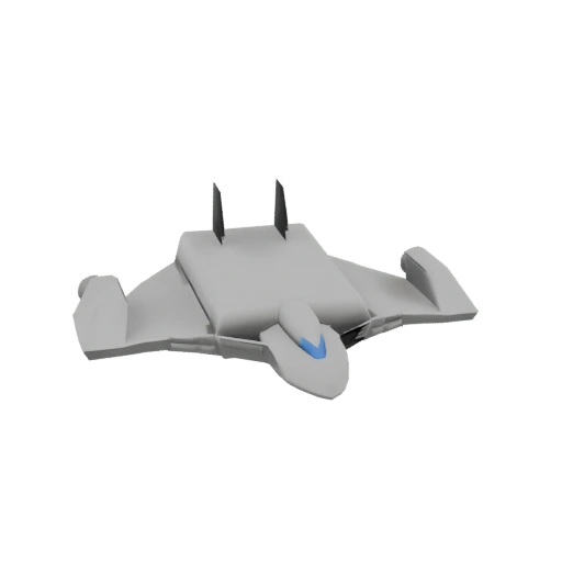 Futuristic Hovercraft 3D Model