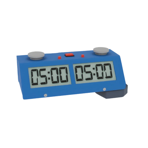 Blue Digital Chess Clock