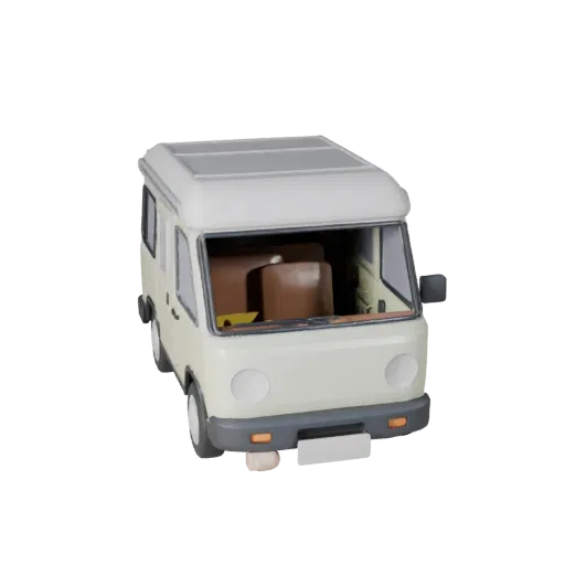 Printable Camper Van STL Model - Collectible Display
