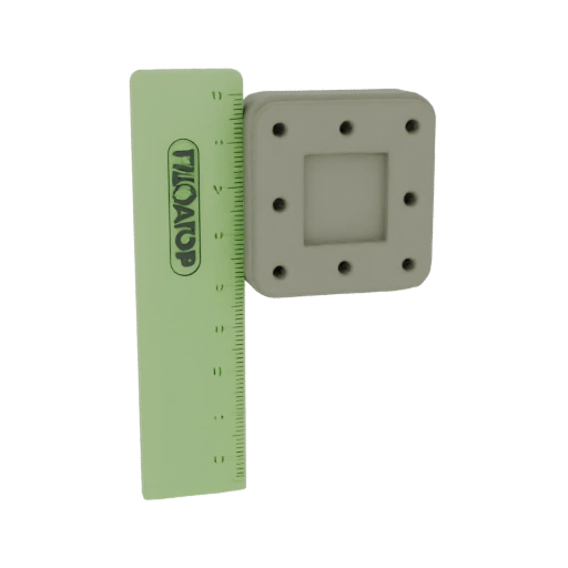 Square Flange with Bolt Holes