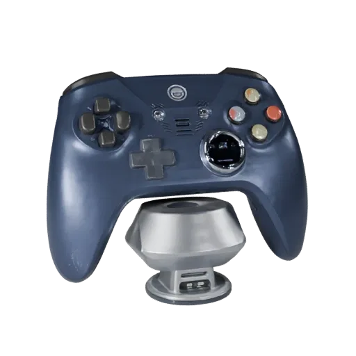 Next Gen Controller High Poly 3D model, close-up studio render, showing matte plastic, console proportions.