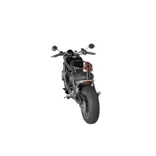 Modèle 3D de Moto Cruiser Prêt pour le Jeu pour Utilisation en Temps Réel