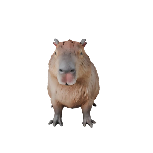 Modelo 3D de Capibara Realista - Activo PBR Riggeado para Juegos | PBR