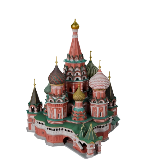 Modello 3D della Cattedrale di San Basilio per Unreal - Asset in Tempo Reale