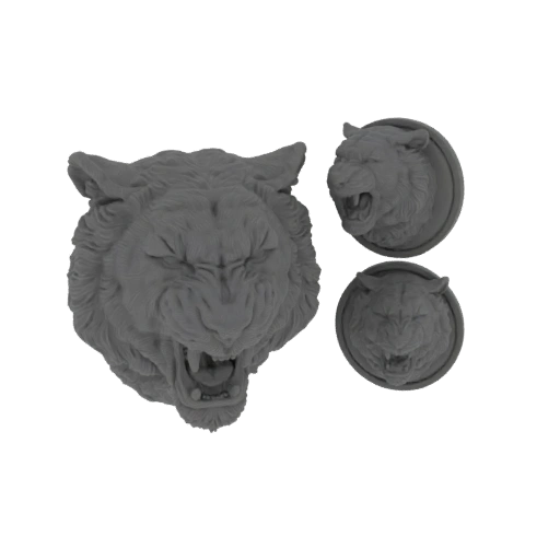 Fierce Tiger Head Bust