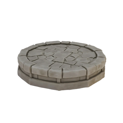Round Stone Base for Miniatures