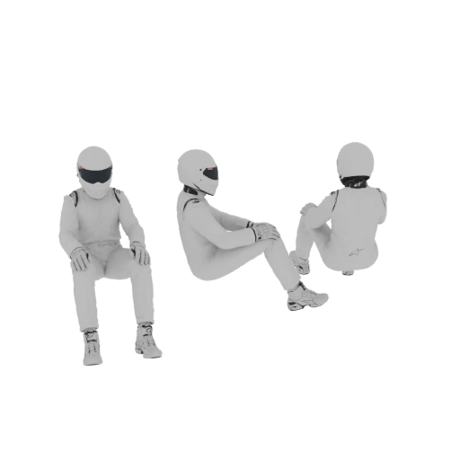Stig Racing Driver 3D Model
