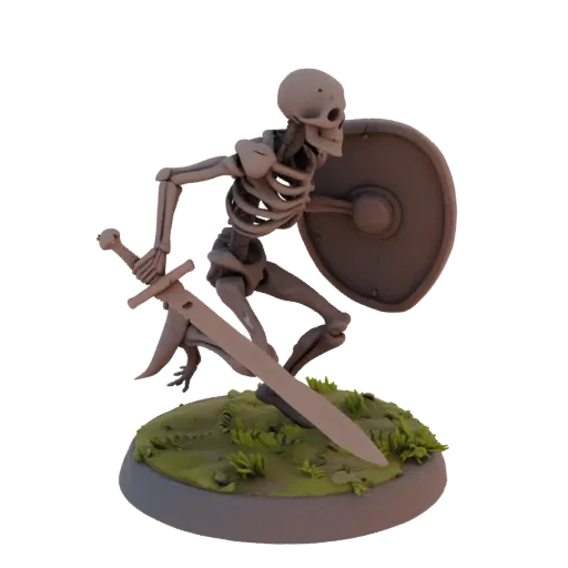 Dark Fantasy Skeleton Archer Miniature STL