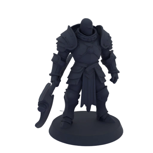 Miniatura STL de Feiticeiro de Fantasia Sombria