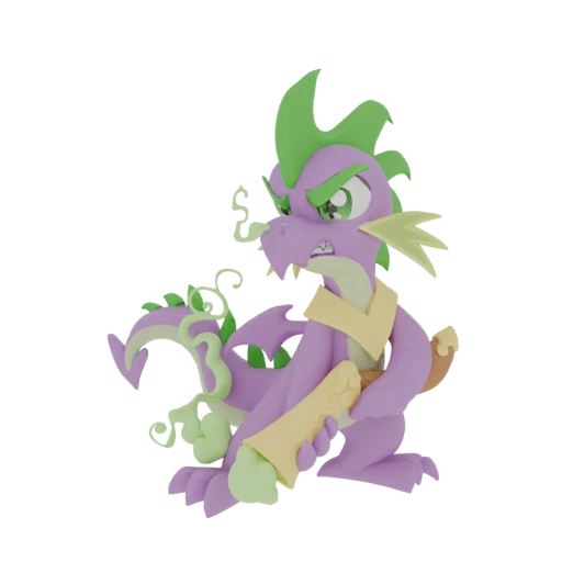Spike the Dragon 3D Model