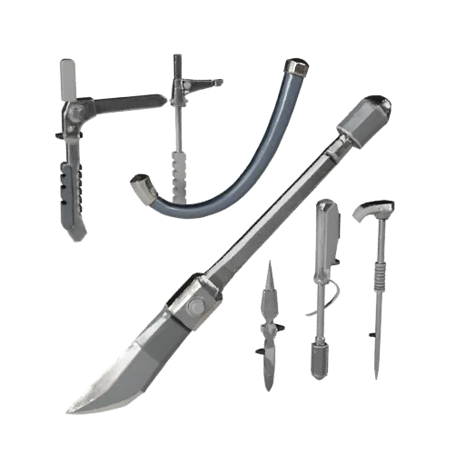 Emergency Scalpel Prop Low Poly 3D model, game viewport three-quarter view, showing stainless steel, form detail.