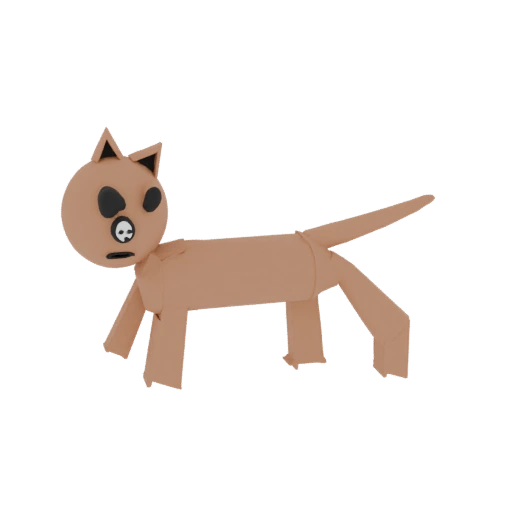 Origami Dog 3D Model