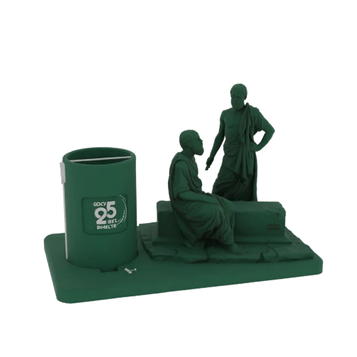 Socrates and Plato Desk Organizer