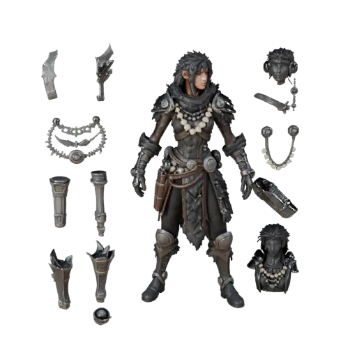 Sci-Fi Assault Bard Character Model - Rigged