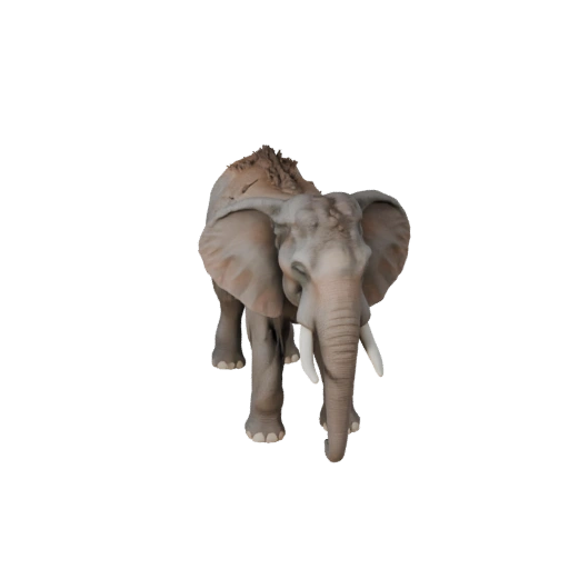 Elefante Asiático de Alto Poligonaje 3D - Recurso STL Detallado para Impresión