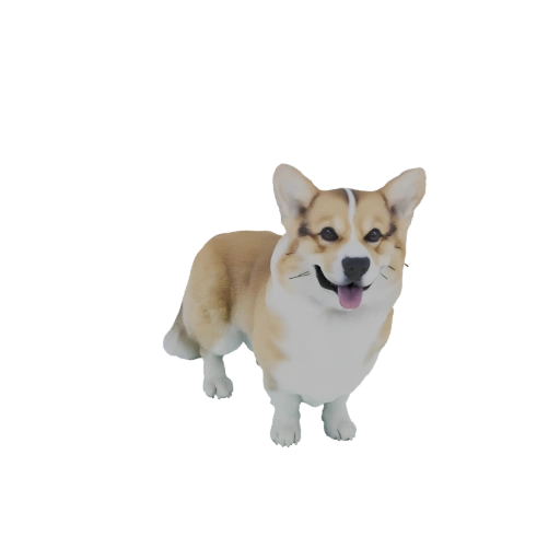 Happy Corgi 3D Model
