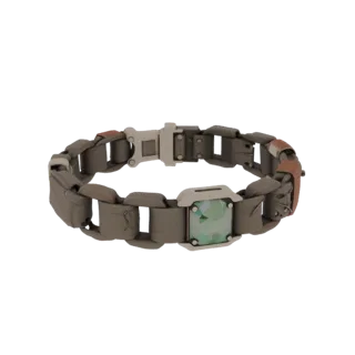 Bracciale Tennis con Charm e Diamanti Modello 3D, vista tre quarti frontale, rendering studio visualizzatore AR, incastonatur