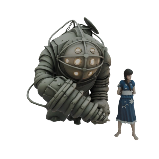 Big Daddy and Little Sister 3D Model