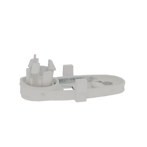 White Plastic Cable Management Clip