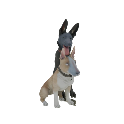 Two Dogs 3D Model