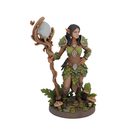 Forest Druid with Staff