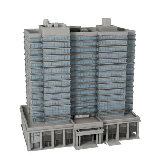 3D модель штаб-квартиры банка - Реалистичный актив для архитектурной визуализации