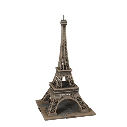 Печатная 3D модель Эйфелевой башни в формате STL - Масштабируемый печатный объект