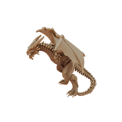 Miniatura Drago Boss Dark Fantasy STL - Colpo dall'alto