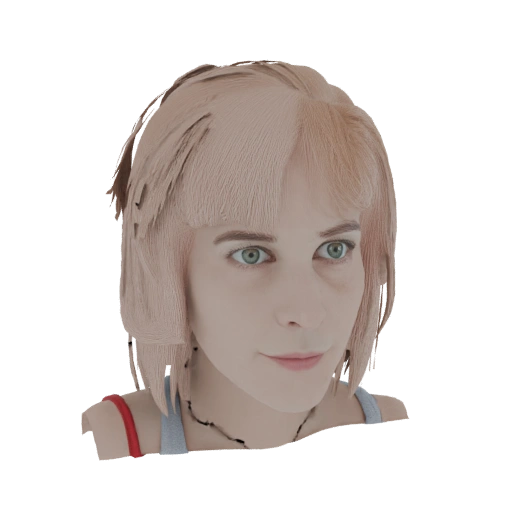 AI-Generated 3D Model of a Young Woman